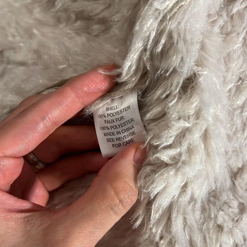 Pete & Greta shearling fur jacket / coat . Small - Picture 8 of 8
